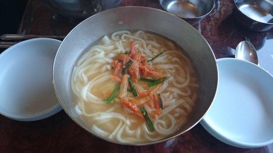 Tongil Noodles Soup
