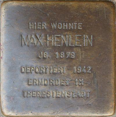 Stolperstein en memoria de Max Henlein