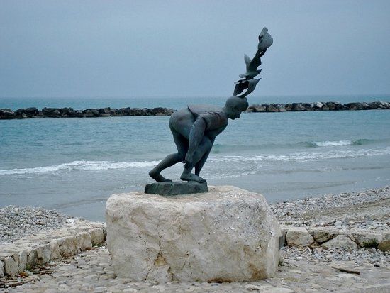 Ragazzo con i gabbiani