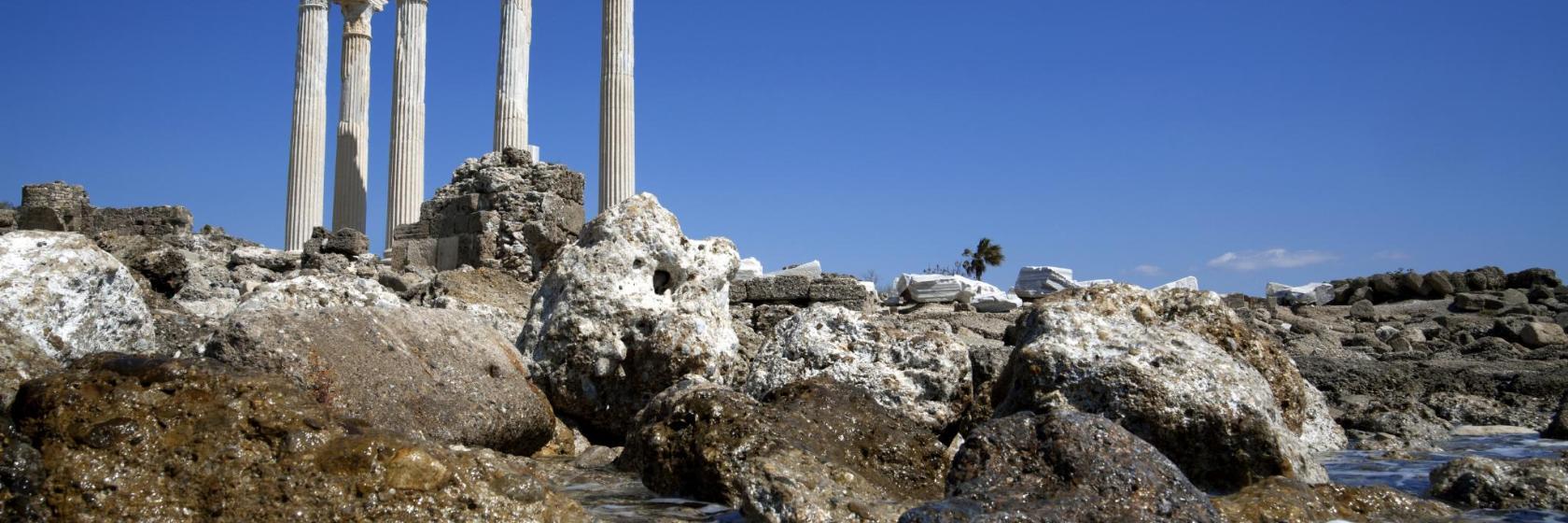 Ruinas de la antigua ciudad de Side